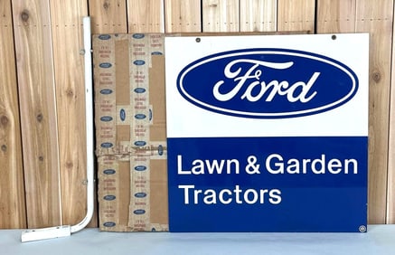 Hard to Find Ford Lawn & Garden Tractors Metal Sign NIB (TAC)
