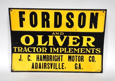 Fordson & Oliver Metal Tacker Sign (TAC)
