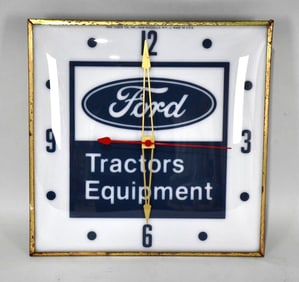 Ford Tractors & Equipment Lighted Dealership Clock