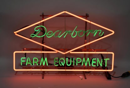 Dearborn Farm Equipment Window Neon Sign