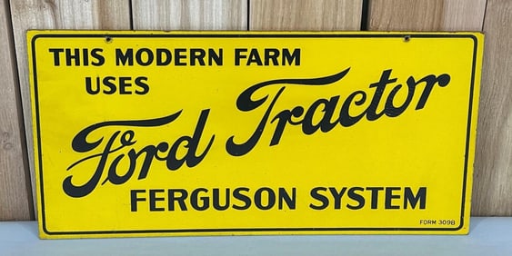 Ford Tractor Ferguson System Masonite Sign
