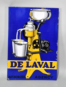 De Laval Authorized Agency (blue) Porcelain Flange Sign (TAC)