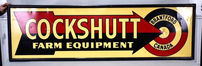 Large Cockshutt Farm Equipment w/Logo Metal Sign (TAC)