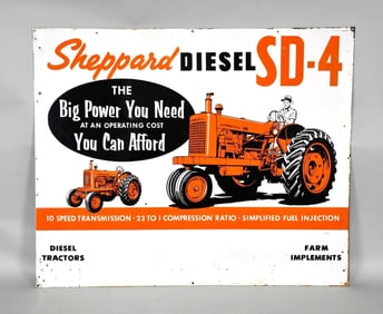 Sheppard Diesel SD-4 Tractor Metal Sign (TAC)