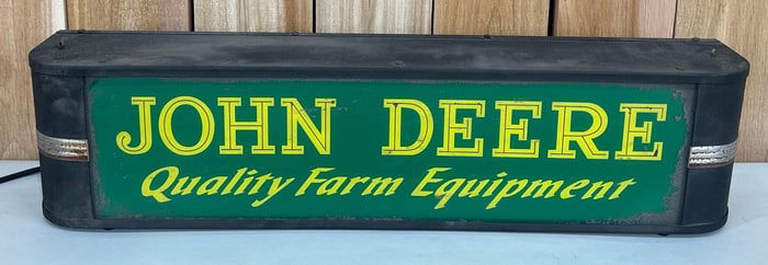 John Deere Quality Farm Equipment Lighted Sign
