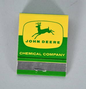 John Deere Chemical Company Matchbook: Never been struck, full of matches, very nice