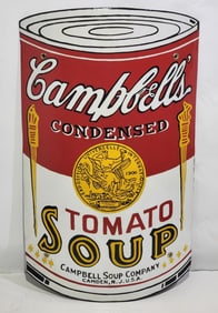 Campbells" Condensed Tomato Soup Porcelain Sign (restored)