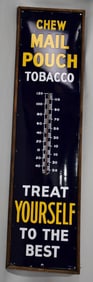 Chew Mail Pouch Tobacco Large Porcelain Thermometer (TAC)