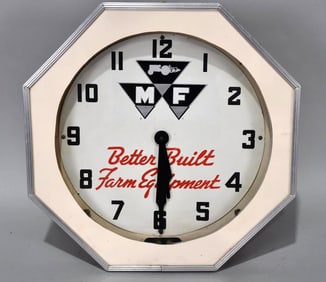 Massey Ferguson Neon Dealership Clock