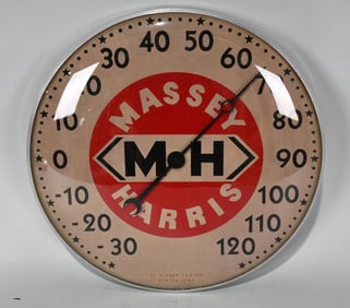 Massey Harris Glass Face Thermometer
