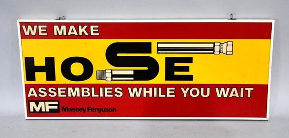 Massey-Ferguson "We Make Hose" Plastic Sign