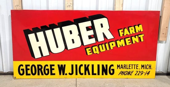 Huber Farm Equipment Metal Sign (TAC)