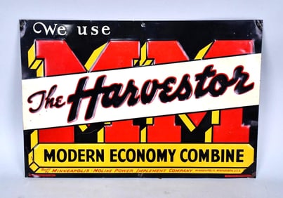 Minneapolis-Moline The Harvestor Metal Sign (TAC)