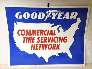 Goodyear Commercial Tire Service Network w/Image Metal Sign (TAC)