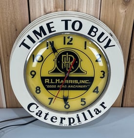 Time To Buy Caterpillar Plastic Lighted Clock