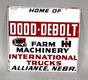 Dodd-Debolt IH Farm Machinery Metal Sign
