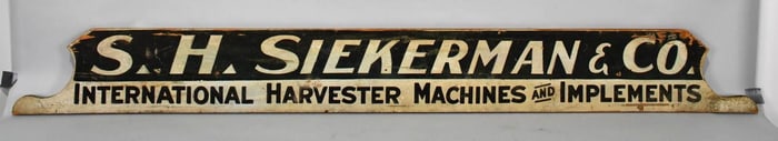 International Harvester Machines & Implements Wood Sign