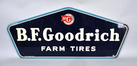 B.F. Goodrich Farm Tires w/logo Metal Sign (TAC)