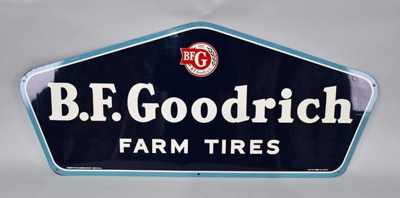 B.F. Goodrich Farm Tires w/logo Metal Sign (TAC)