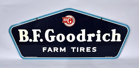B.F. Goodrich Farm Tires w/logo Metal Sign (TAC)