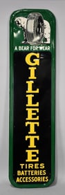 Gillette Tires Batteries Accessories Metal Sign (TAC)
