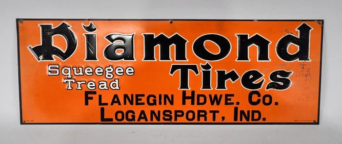 Diamond Tires "Squeegee Tread" Metal Sign (TAC)