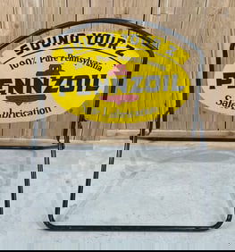 Pennzoil Sound Your Z Metal Sign w/Stand (TAC)