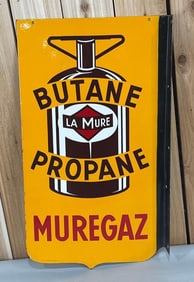 La Mure Butane Propane Muregas Porcelain Flange Sign (TAC)