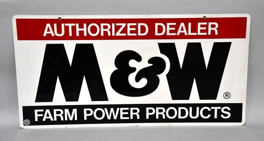M&W Farm Power Products Authorized Dealer Metal Sign (TAC)
