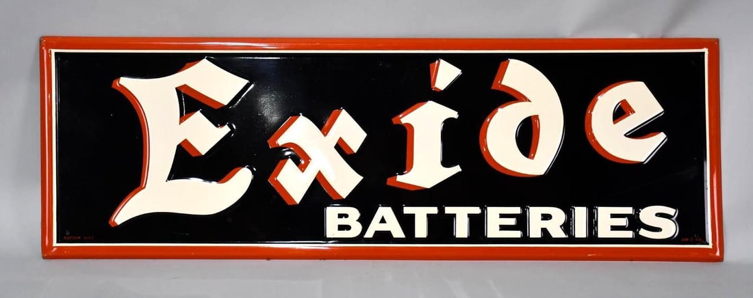 Exide Batteries Metal Sign