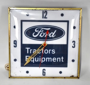 Ford Tractors & Equipment Lighted Dealership Clock
