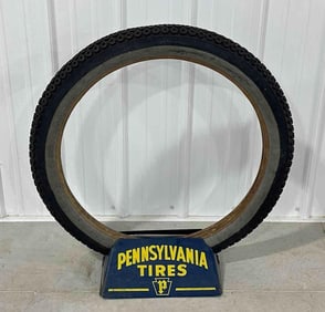 Pennsylvania Tires Metal Stand and Tire