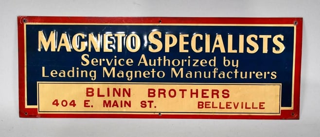 Magneto Specialists Metal Sign (TAC)