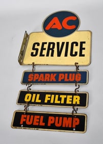 AC Service Metal Flange Sign w/Trailers (TAC)