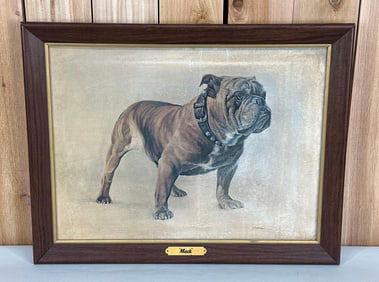 Mack Truck Bulldog Print Framed