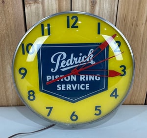 Pedrick Piston Ring Service Pam Lighted Clock