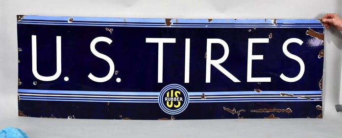 U.S. Tires w/Logo Porcelain Sign (TAC)