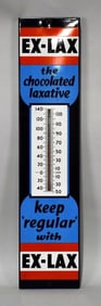 Exlax "the Chocolated Laxative" Porcelain Thermometer (TAC)