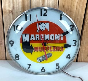 Maremont Mufflers w/Logo Lighted Telechron Clock