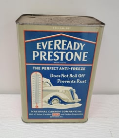Eveready Prestone w/ Car Metal Can
