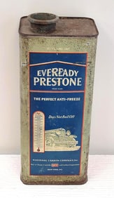 Eveready Prestone w/ Car Metal Can