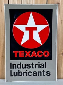 Texaco Industrial Lubricants w/Logo Metal Sign (TAC)