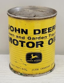 Rare John Deere Lawn & Garden Motor Oil Metal Can