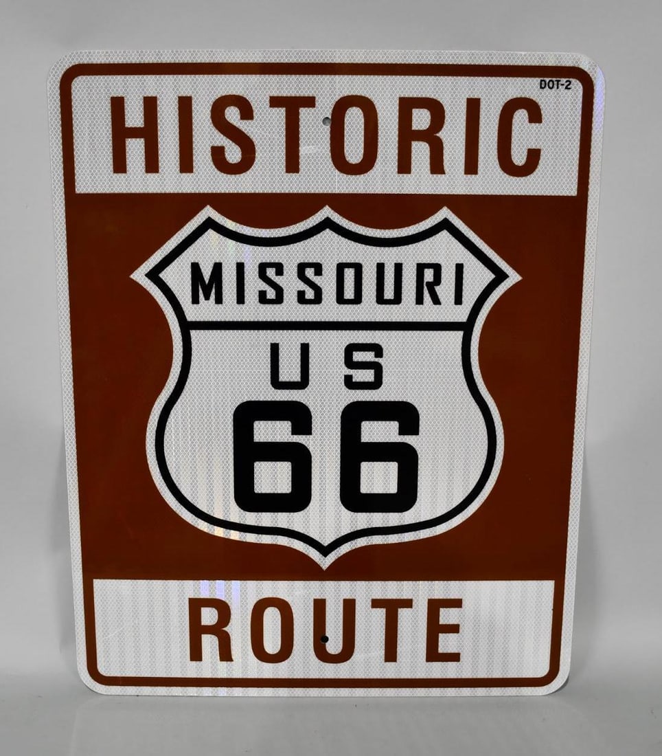 Historic Route Missour US 66 Metal Sign (1 of 4)