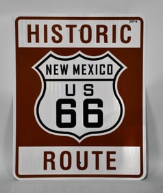 Historic Route New Mexico US 66 Metal Sign