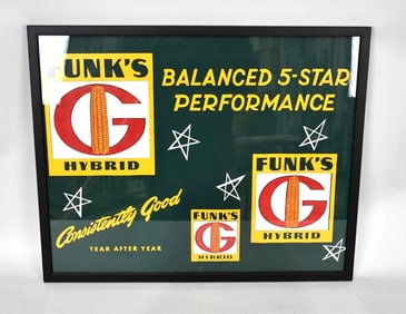 Funk's G Hybrid "Consistently Good" Paper Banner Framed