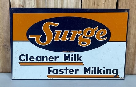 Surge Cleaner Milk Faster Milking Metal Sign (TAC)