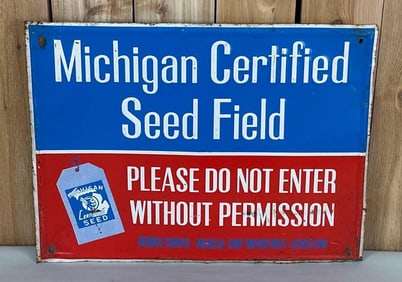 Michigan Certified Seed Field Metal Sign (TAC)