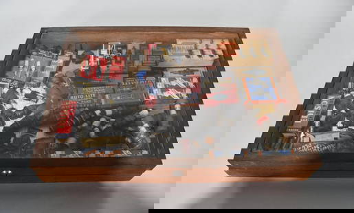 Showcase Full of Spark Plugs: full of plugs and related stuff, matchbooks, etc.&nbsp;