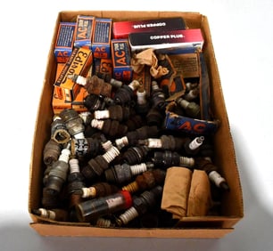 Large Flat of Spark Plugs
